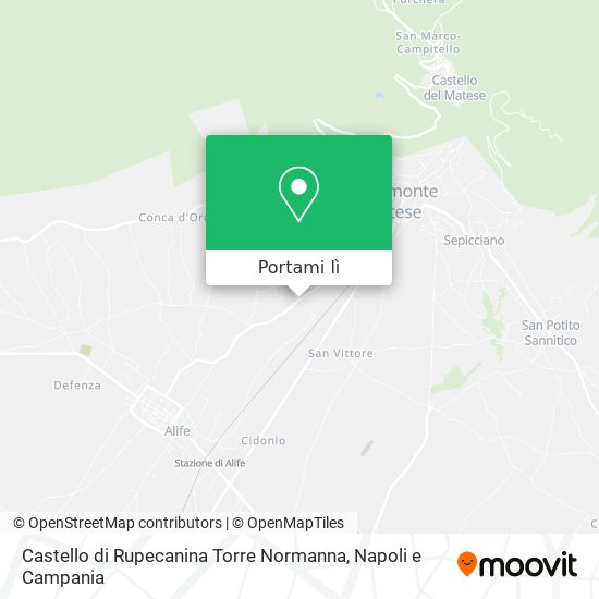 Mappa Castello di Rupecanina Torre Normanna