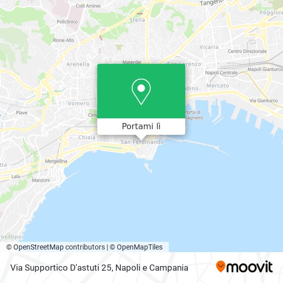 Mappa Via Supportico D'astuti 25