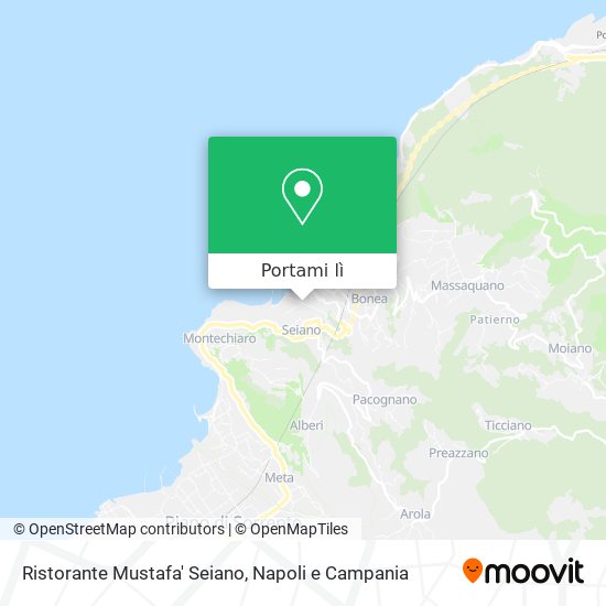 Mappa Ristorante Mustafa' Seiano
