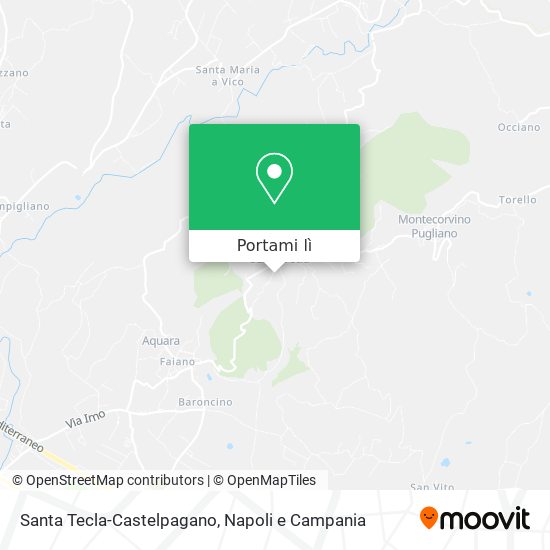 Mappa Santa Tecla-Castelpagano