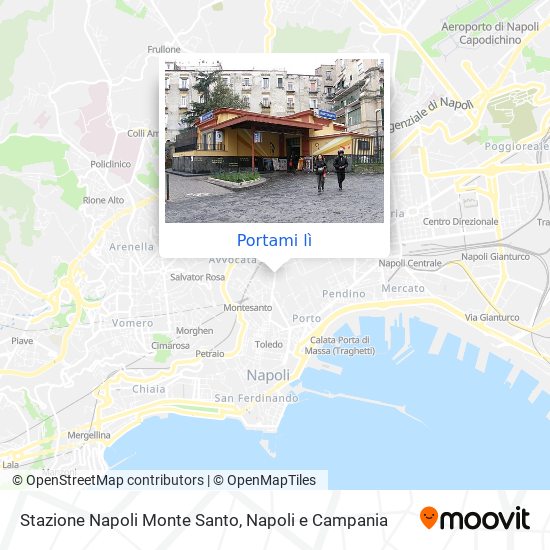 Mappa Stazione Napoli Monte Santo