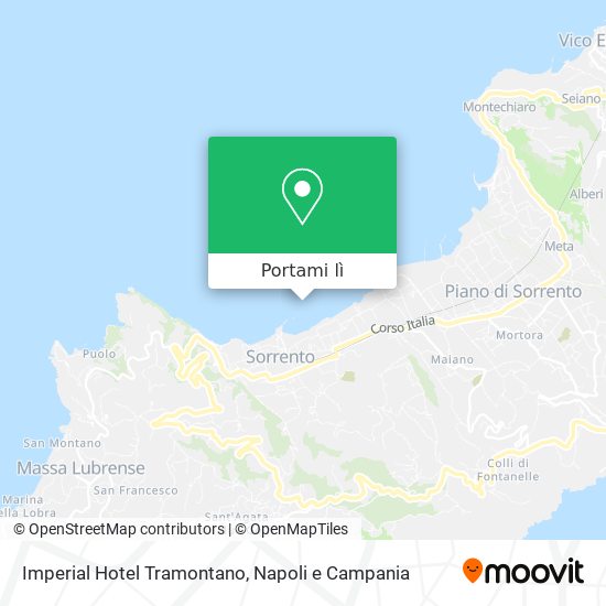 Mappa Imperial Hotel Tramontano