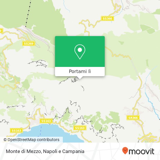 Mappa Monte di Mezzo