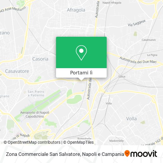 Mappa Zona Commerciale San Salvatore