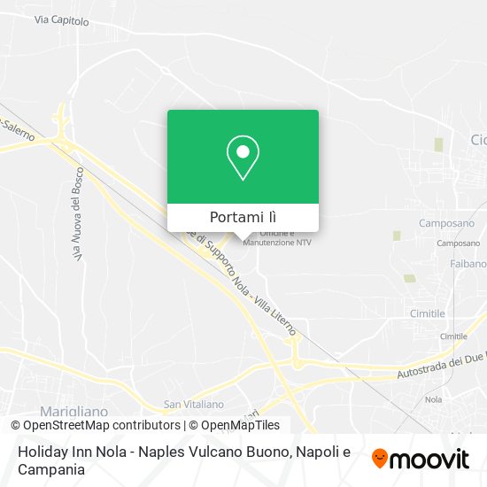 Mappa Holiday Inn Nola - Naples Vulcano Buono