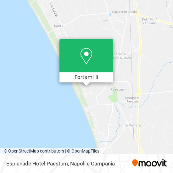 Mappa Esplanade Hotel Paestum
