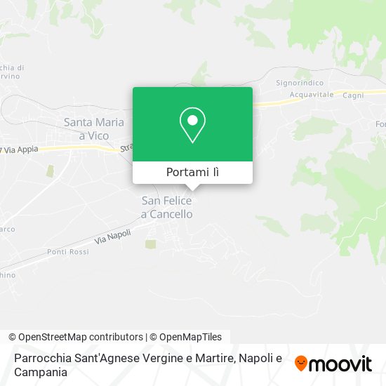 Mappa Parrocchia Sant'Agnese Vergine e Martire