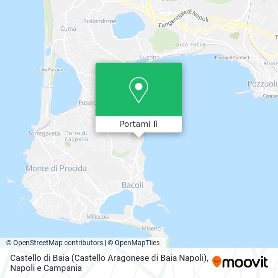 Mappa Castello di Baia (Castello Aragonese di Baia Napoli)