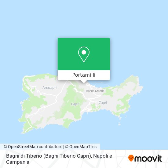 Mappa Bagni di Tiberio (Bagni Tiberio Capri)