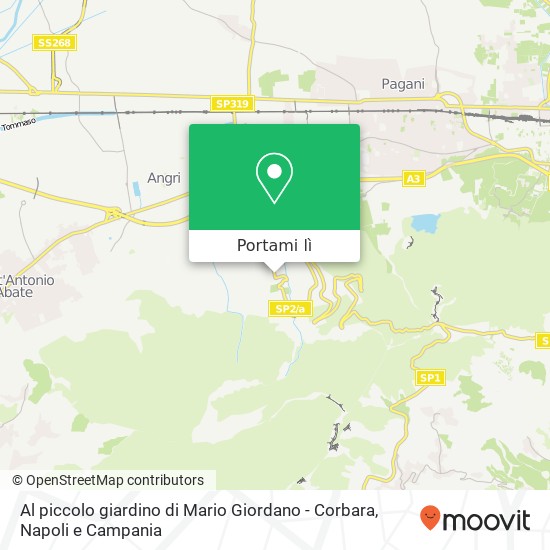 Mappa Al piccolo giardino di Mario Giordano - Corbara