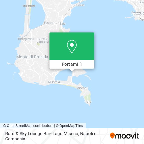 Mappa Roof & Sky Lounge Bar- Lago Miseno