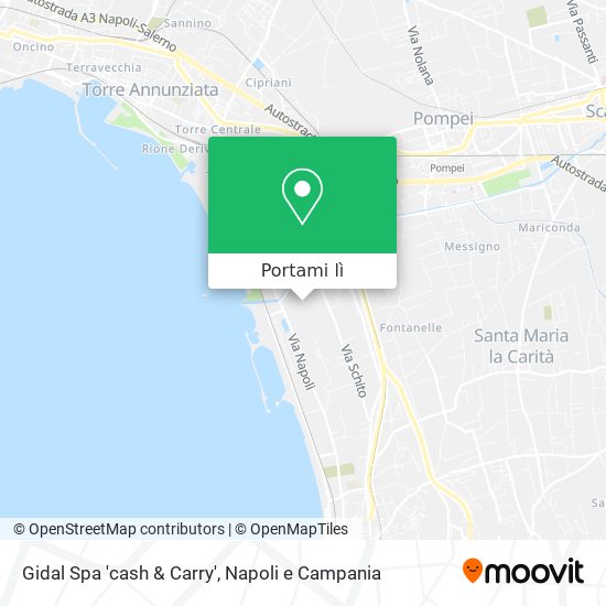 Mappa Gidal Spa 'cash & Carry'