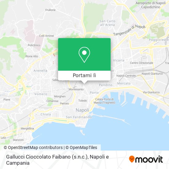 Mappa Gallucci Cioccolato Faibano (s.n.c.)