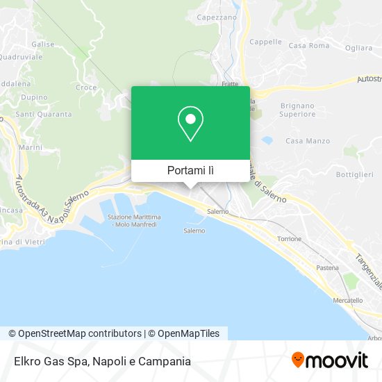 Mappa Elkro Gas Spa