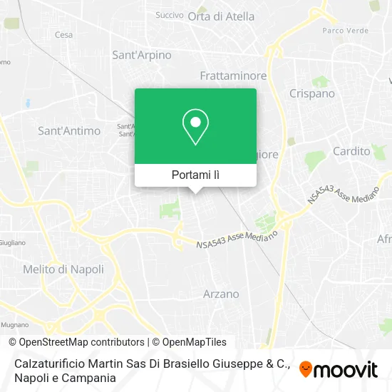 Mappa Calzaturificio Martin Sas Di Brasiello Giuseppe & C.