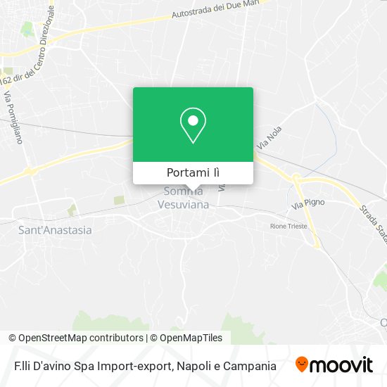 Mappa F.lli D'avino Spa Import-export