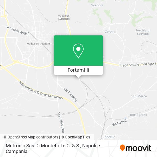 Mappa Metronic Sas Di Monteforte C. & S.