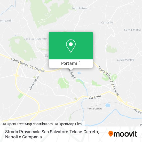 Mappa Strada Provinciale San Salvatore-Telese-Cerreto