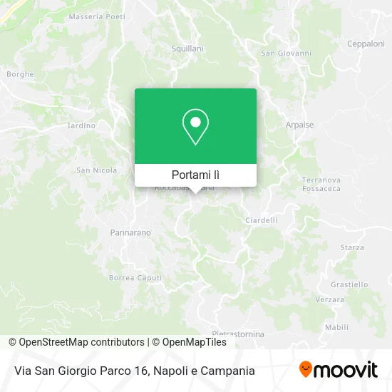 Mappa Via San Giorgio Parco 16