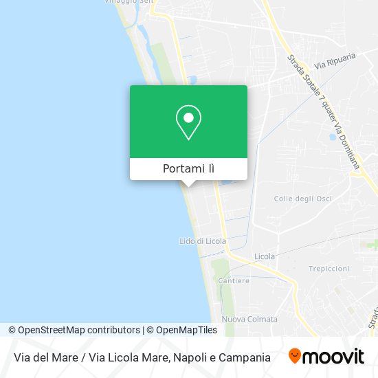 Mappa Via del Mare / Via Licola Mare