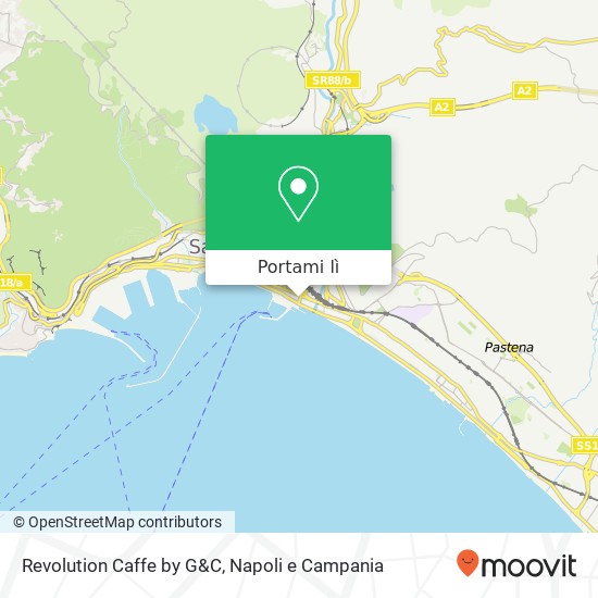 Mappa Revolution Caffe by G&C, Via Clemente Mauro, 30 84123 Salerno