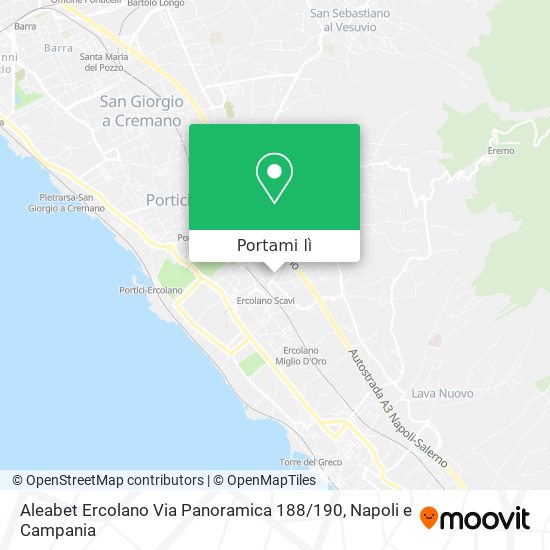 Mappa Aleabet Ercolano Via Panoramica 188 / 190