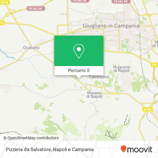 Mappa Pizzeria da Salvatore, Via D. Biondi Calvizzano