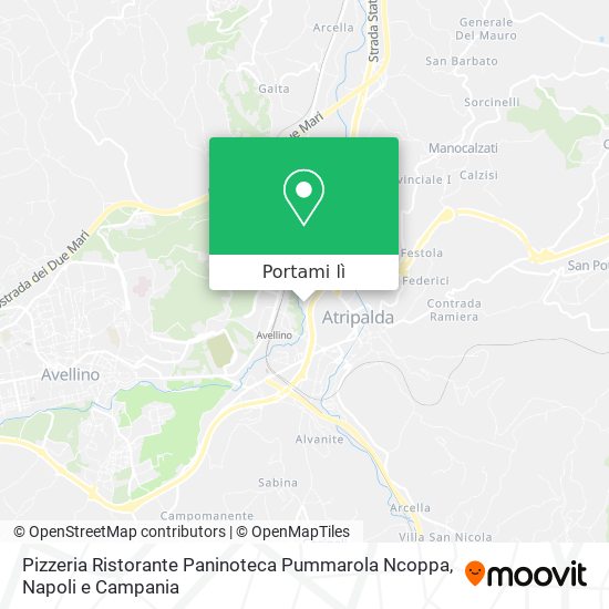 Mappa Pizzeria Ristorante Paninoteca Pummarola Ncoppa