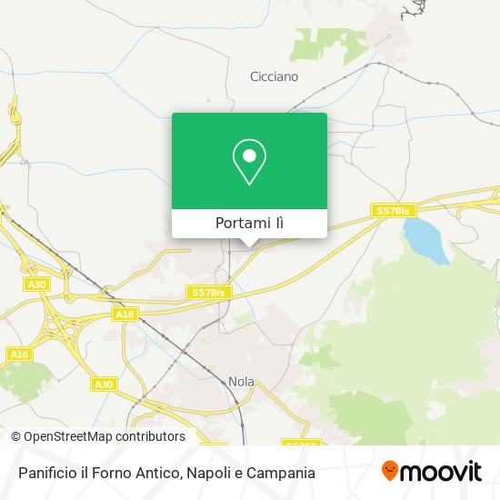 Mappa Panificio il Forno Antico