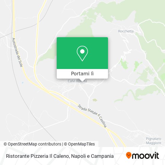 Mappa Ristorante Pizzeria Il Caleno