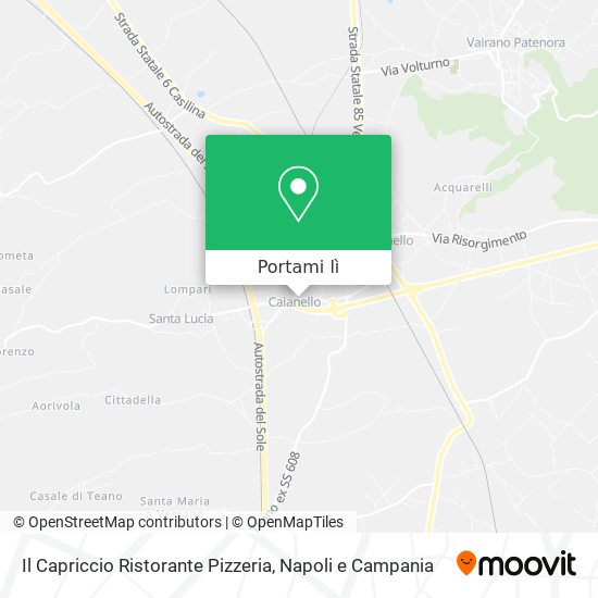 Mappa Il Capriccio Ristorante Pizzeria