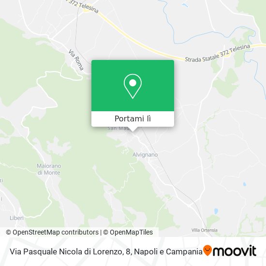 Mappa Via Pasquale Nicola di Lorenzo, 8