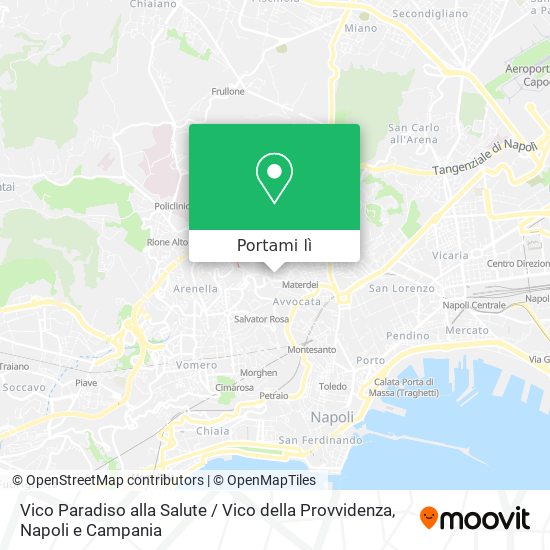 Mappa Vico Paradiso alla Salute / Vico della Provvidenza