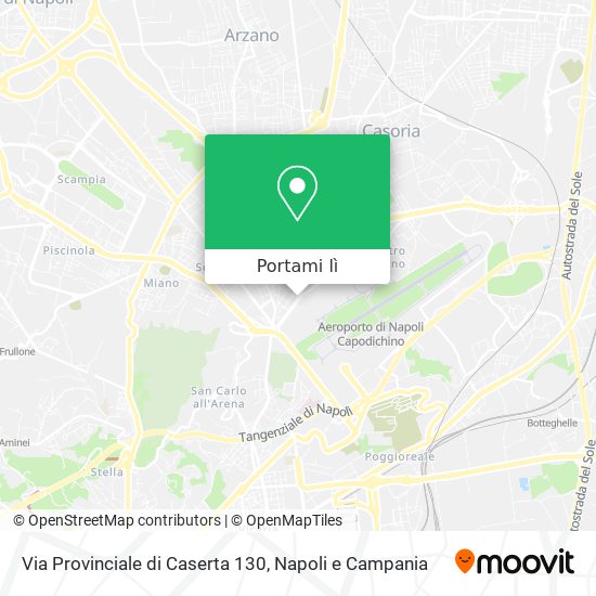Mappa Via Provinciale di Caserta 130