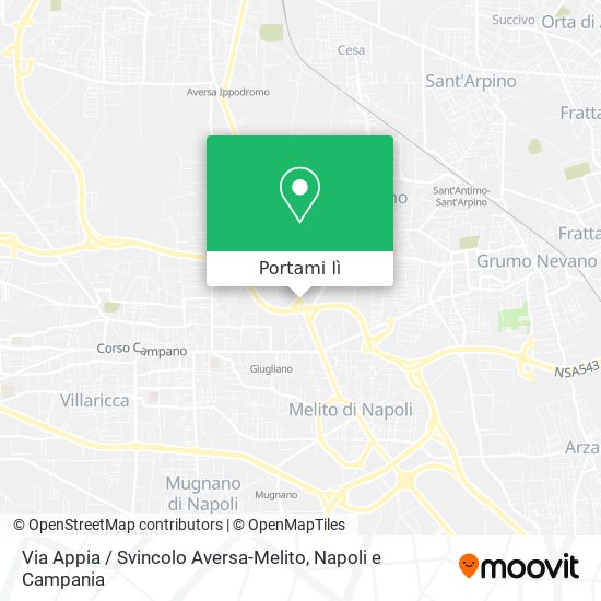 Mappa Via Appia / Svincolo Aversa-Melito