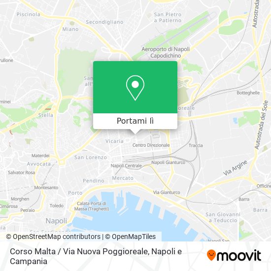 Mappa Corso Malta / Via Nuova Poggioreale