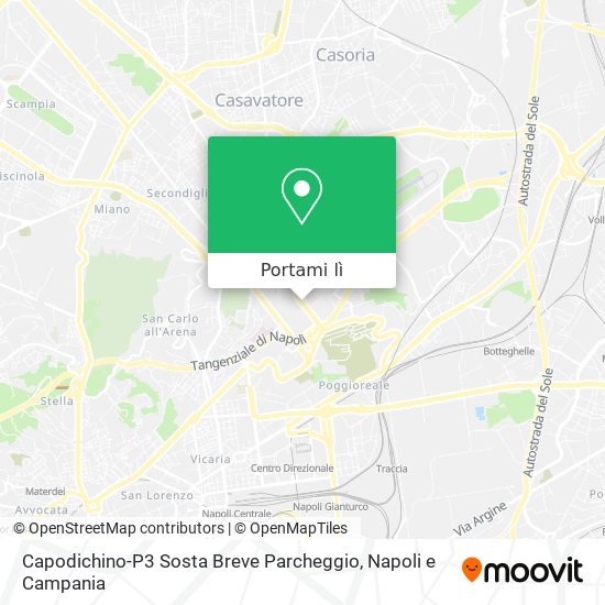 Mappa Capodichino-P3 Sosta Breve Parcheggio