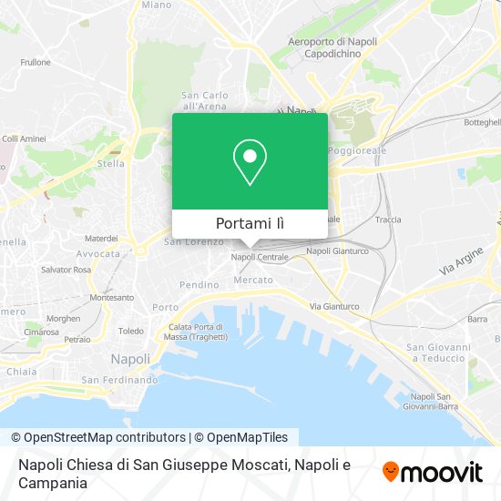 Mappa Napoli Chiesa di San Giuseppe Moscati