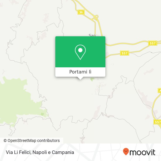 Mappa Via Li Felici