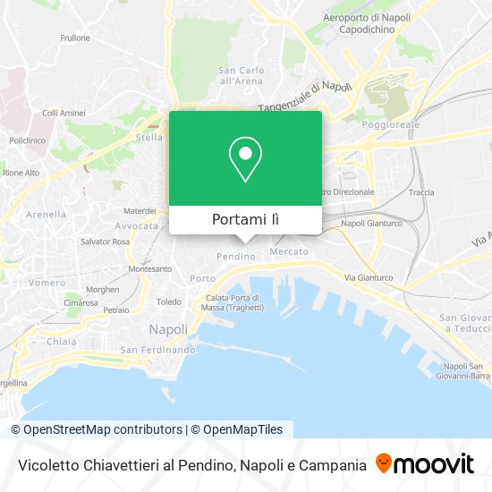 Mappa Vicoletto Chiavettieri al Pendino