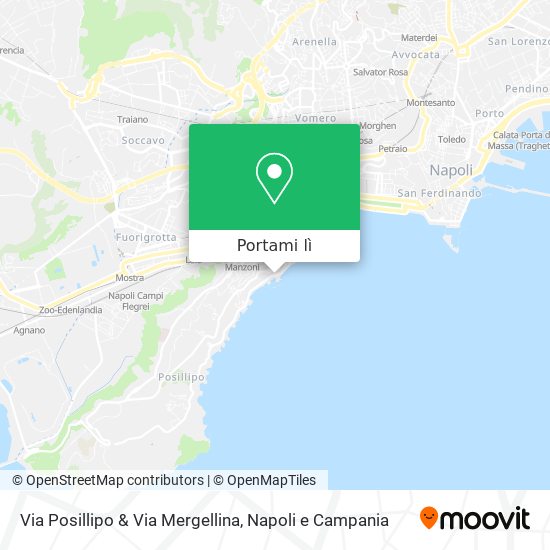 Mappa Via Posillipo & Via Mergellina