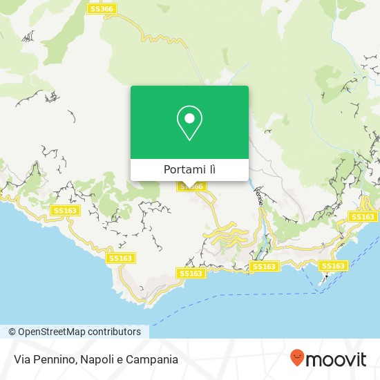 Mappa Via Pennino
