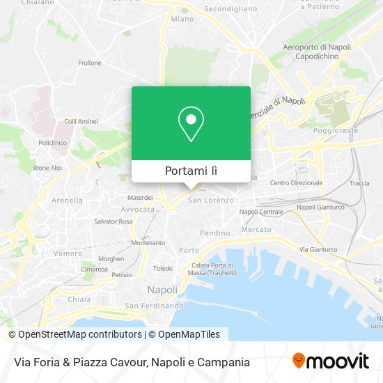Mappa Via Foria & Piazza Cavour