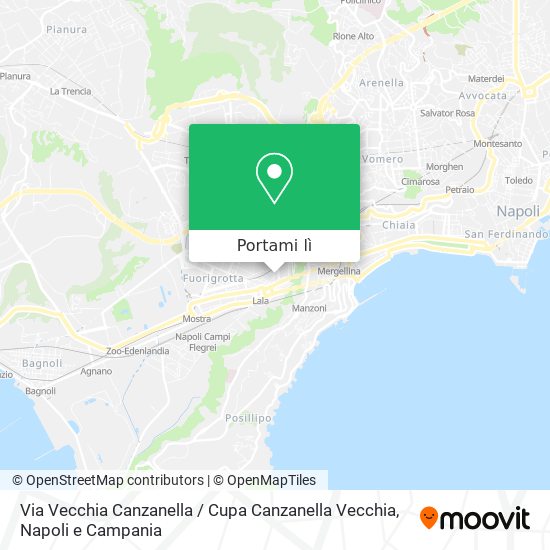 Mappa Via Vecchia Canzanella / Cupa Canzanella Vecchia