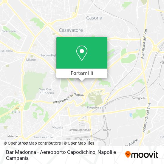 Mappa Bar Madonna - Aereoporto Capodichino