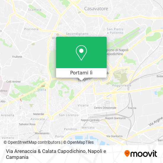Mappa Via Arenaccia & Calata Capodichino