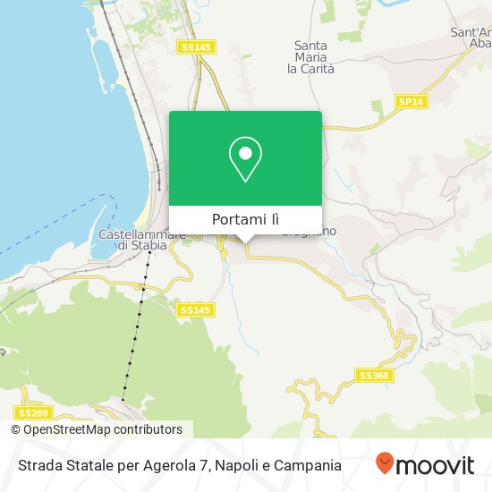 Mappa Strada Statale per Agerola 7