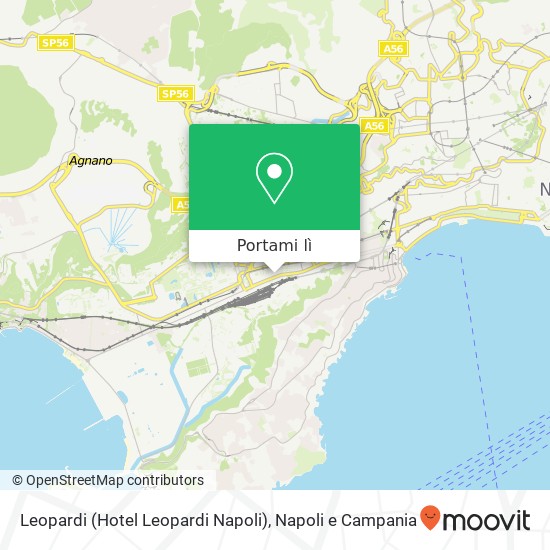 Mappa Leopardi (Hotel Leopardi Napoli)