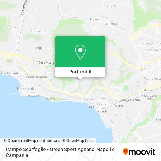 Mappa Campo Scarfoglio - Green Sport Agnano