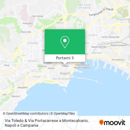 Mappa Via Toledo & Via Portacarrese a Montecalvario